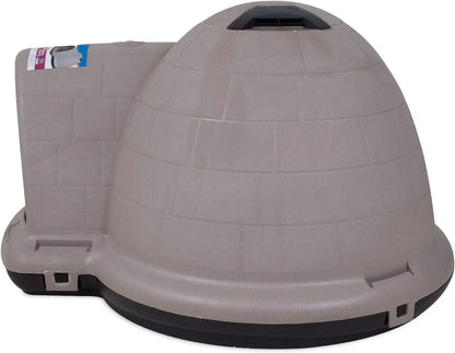 Petmate Indigo Dog House (Igloo Dog House, Made in USA with 90% Recycled Materials, All-Weather Protection Pet Shelter) for XL Dogs -90 to 125 pounds, Made in USA