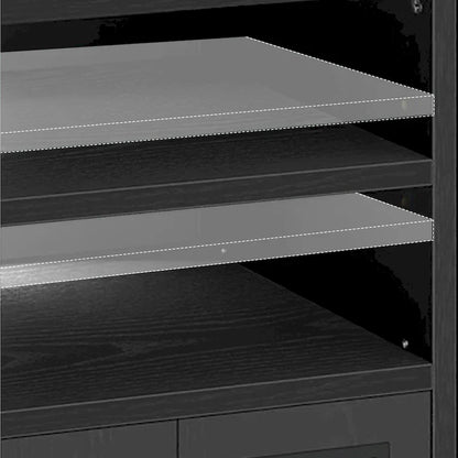 Farmhouse Corner TV Stand Entertainment Center Media Console for TVs up to 55 with Power Outlet